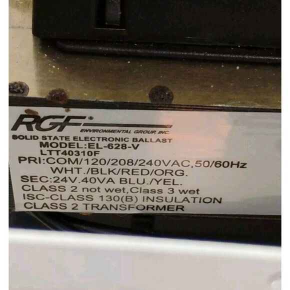 RGF BALLAST MODEL: EL-628-VLTT40310FPRI:COM/120/208/240VAC, 50/60Hz - Picture 2 of 16